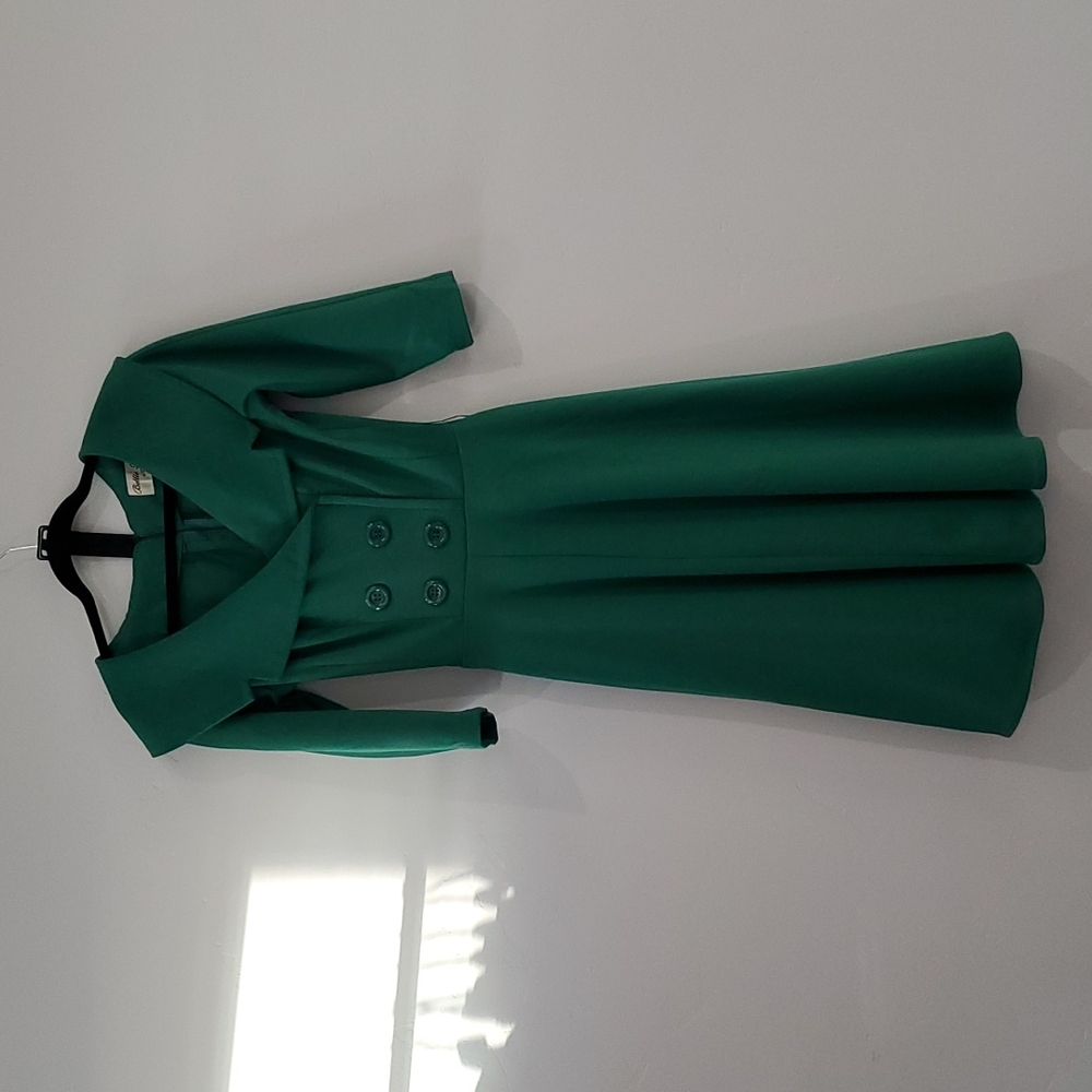 Bettie Page secretary dress green xs